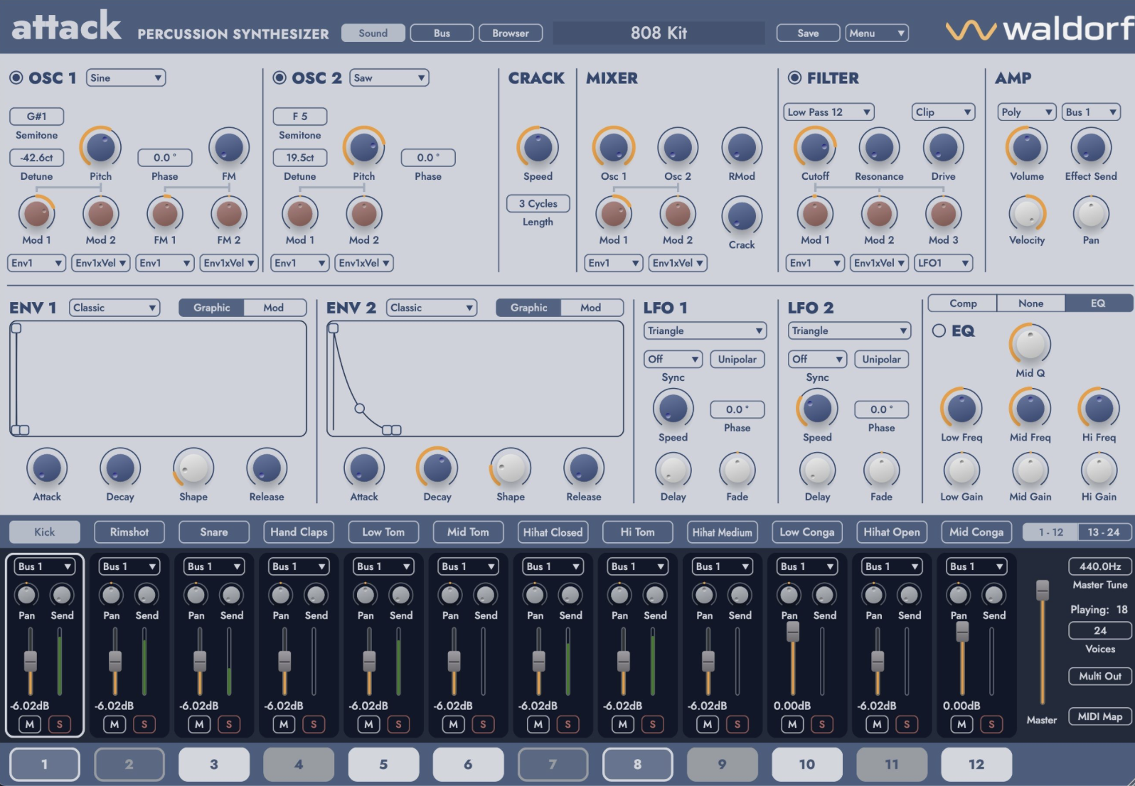 Waldorf Attack 3 Drum Machine